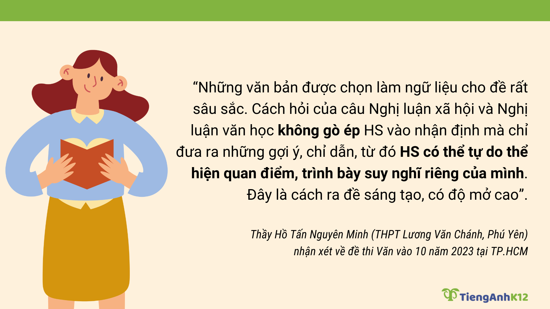 Nhận xét về đề thi văn vào 10 sở tphcm